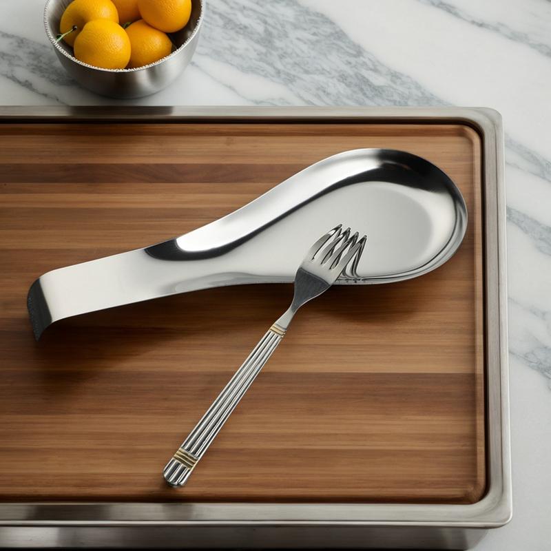 Metal Spoon Rest Spatula Holder Spoon Ladle Holder Spatula Holder Utensil Rest For Kitchen Counter Stove Top For Home Buffet Use