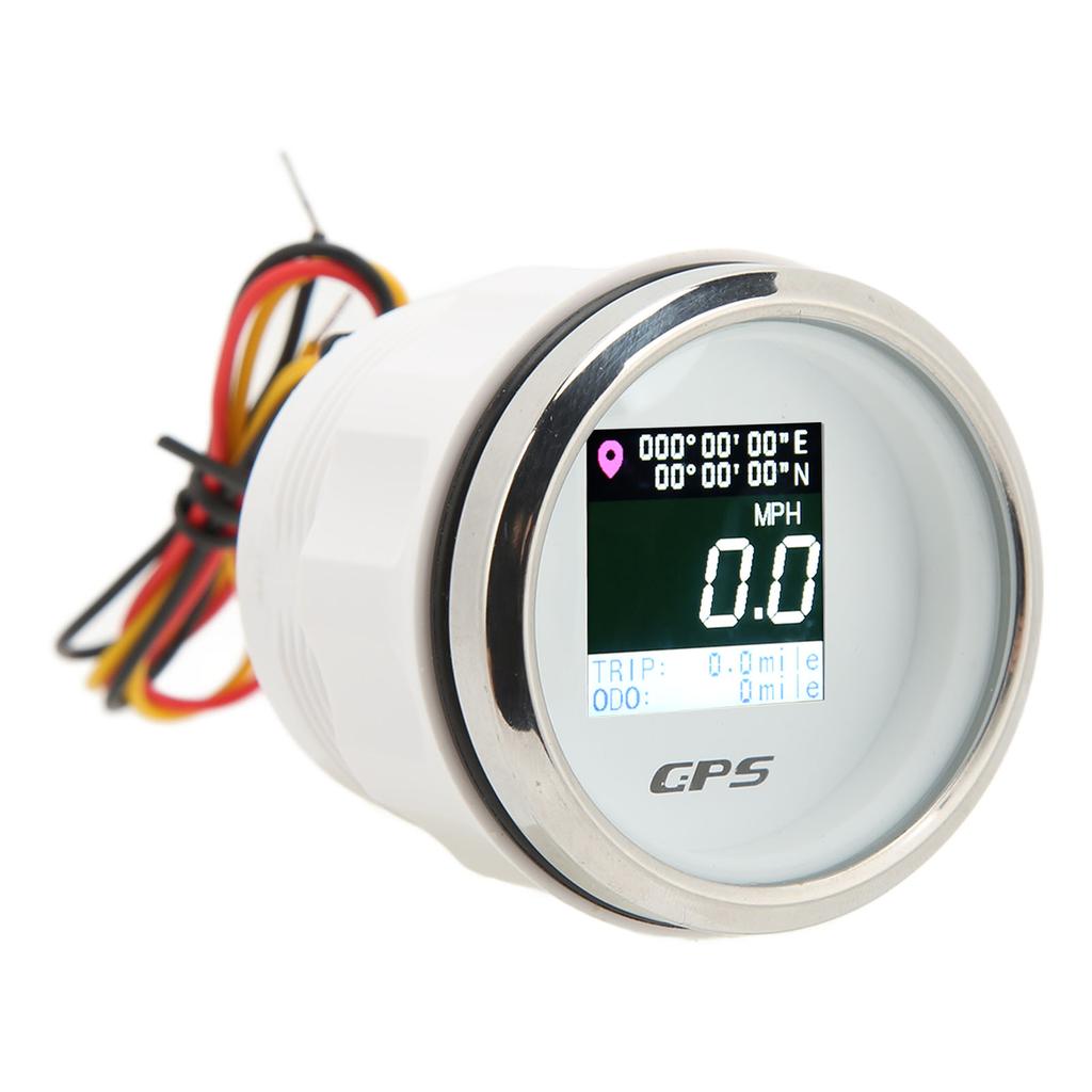 52mm GPS Speedometer Odometer DC 9‑32V Mileage IP67 Waterproof Antifog Universal for Boat RV Motorcycle