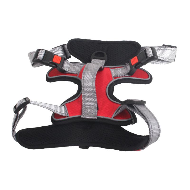 Dog chain dog leash pet leash chest back clothing dog strap chest strap adjustable reflective chest back