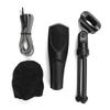 USB Condenser Microphone with Folding Tripod Stand for Laptop Voice Chat Live Broadcast