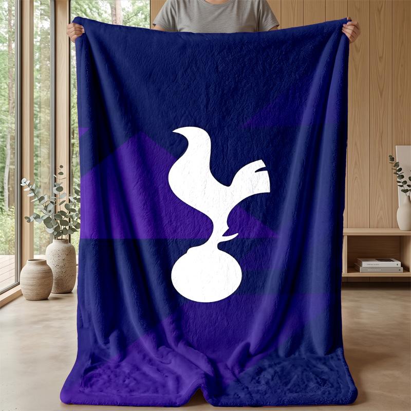 Tottenham Hotspur Theme Blanket Soft Flannel Fleece Blanket Warm Lightweight Throw Blanket for Home Sofa Bed