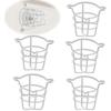 Happy Tree (5 Pack) White Fire Sprinkler Head Guard Cage Cover for Both 1/2" & 3/4" Fire Head for Protecting Flush Mount & Side Wall & Pendent Head