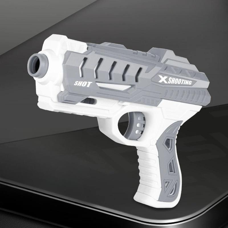 Children Soft Bullet Toy Gun Manual Gun Pistol Dart Blaster Colorful Plastic Shooting Model Launcher with Box Boys Birthday Gift