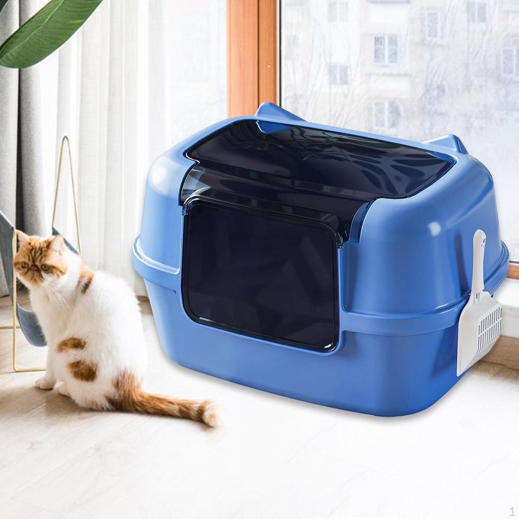 Cat Litter Box with Enclosure And Spade for Home Apartment