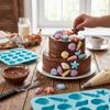 Seestern-Form Silikon-Schokoladenform 16 Fächer Eiswürfelform Kuchen-Dekorationsform Haushalt
