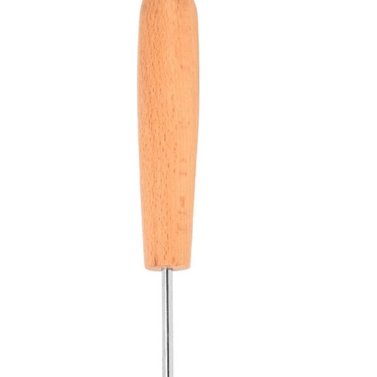 Ergonomic Corn Stripping Tool Stainless Steels Construction Smooth Peeling Corn Peeler Comfortable Wooden Handle