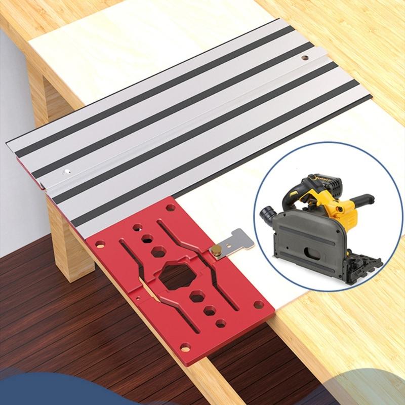 Track Sawing Square Guide Rails Clamps Woodworking 90 Degree Right Angle Guide Positioning Plate Circular Sawing Guide