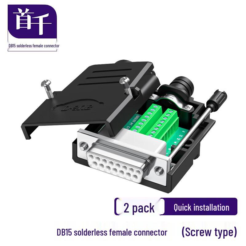 D-Sub Solderless Screw Terminal Female Connectors