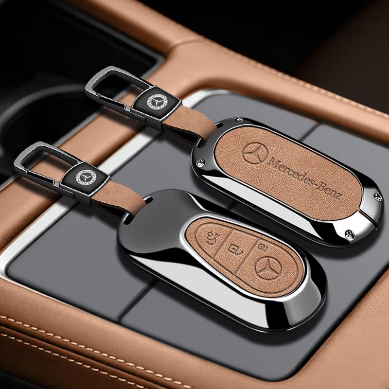 FSUO7 Car Remote Key Case Cover Shell For Mercedes Benz C E S Class GLC W206 W223 W214 E300 C260 C300 S450 S500 Keychain Accessories