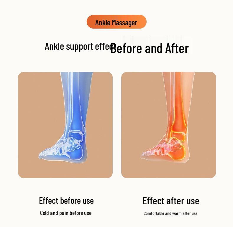 Electric Heated Foot & Ankle Massager with Vibration Therapy