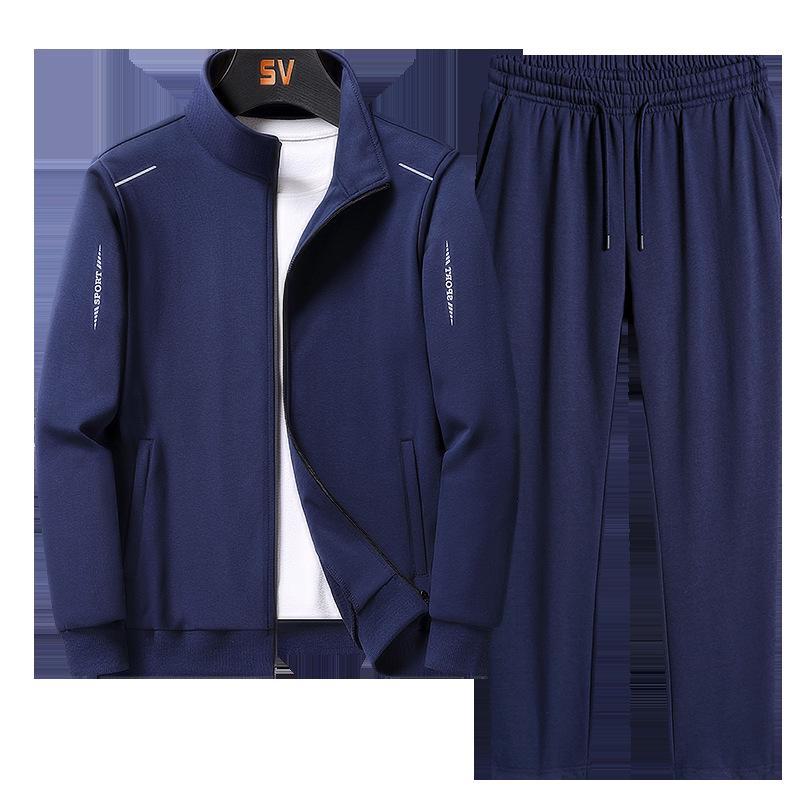 Men's Spring & Autumn Sportswear Suit: Casual Long-Sleeve Running Outfit with Trousers