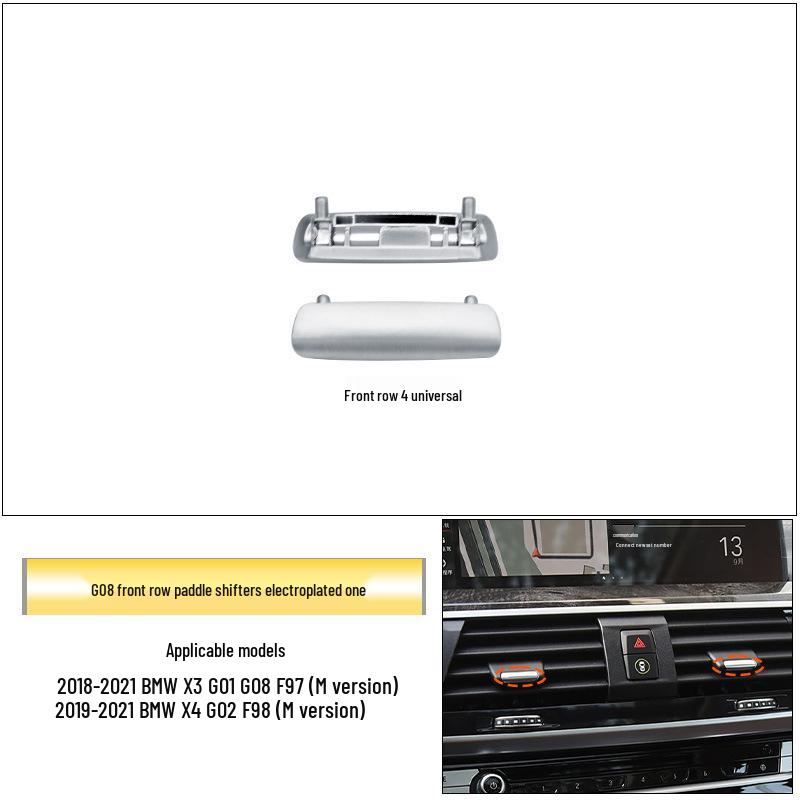 Electroplated Silver Trim for BMW 3 Series, 7 Series, X5, X6: A/C Button Panel & Window Lift
