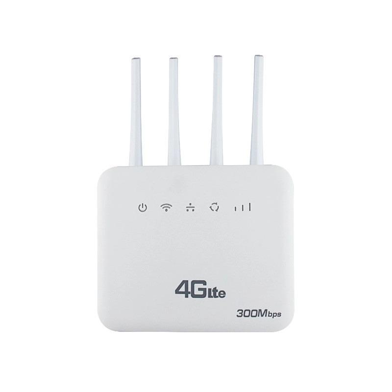 4G LTE WiFi 6 CPE Router with Dual Network Ports and SIM Card Slot