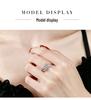 Women's S925 Sterling Silver Princess Cut Moissanite Wedding Ring, 0.4 Carat, D Color, In Stock.