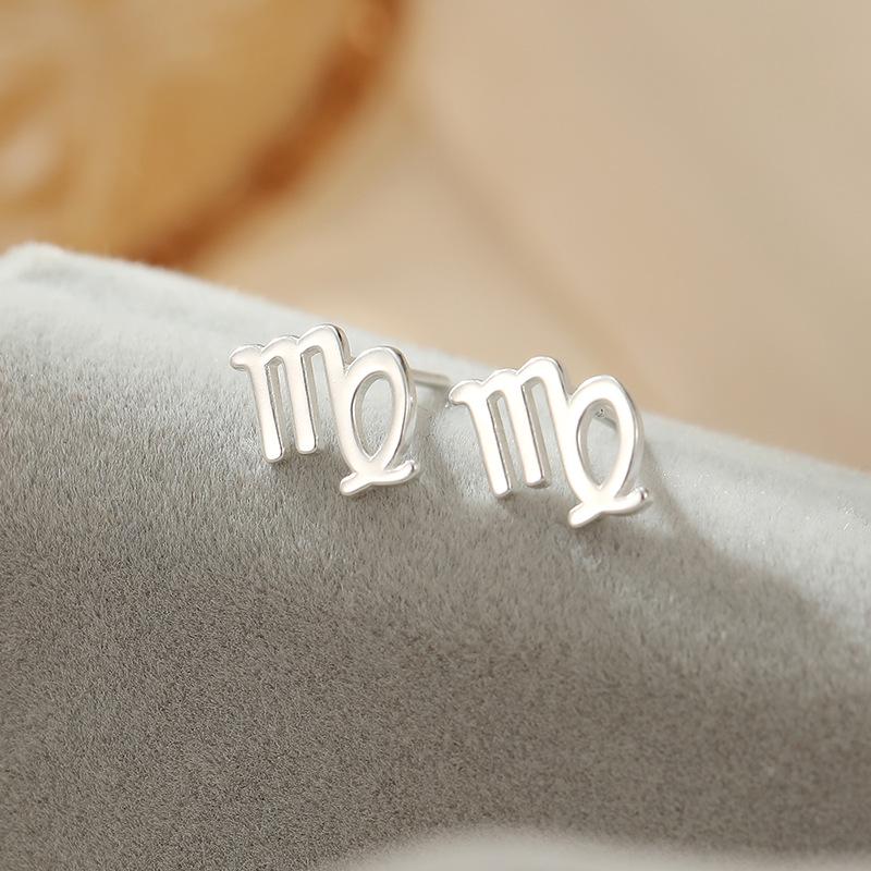 Banyan Tree S925 Silver Zodiac Earrings - Elegant Luxury Design for Women.