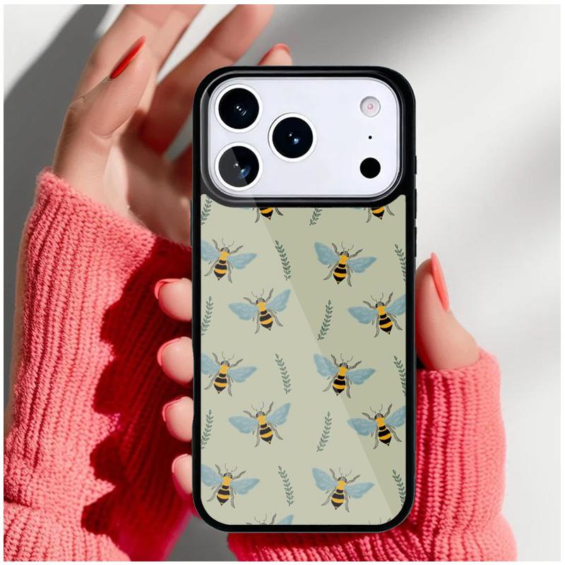Bees soft Phone Case for iPhone 17 16 15 14 13 Pro Max Back Cover for 12 11 Pro Coque