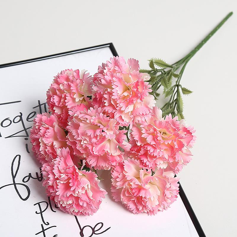 High-End Artificial Carnation Bouquet for Weddings and Home Decor