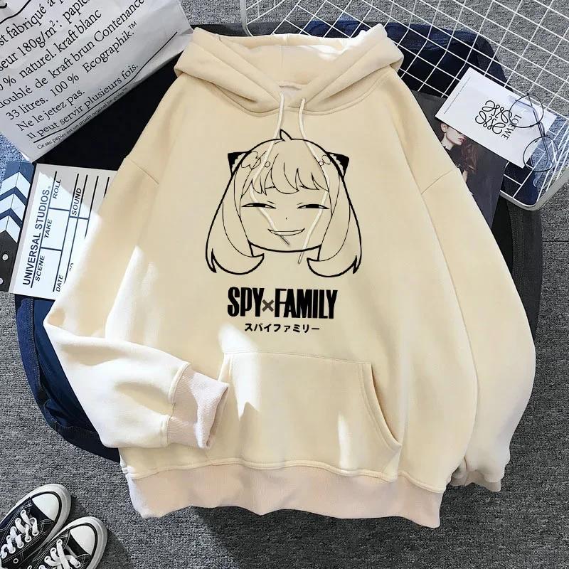 Unisex SPY X FAMILY Anya Forger Harajuku Kawaii Manga Spyxfamily Hoodie Casual Streetwear Anime Graphic Sweatshirt Hoody