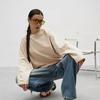 Basic Casual O-neck Cotton T-Shirts Women Autumn Long Sleeves Loose Tops Oversized Soft Versatile Solid Color Pullover
