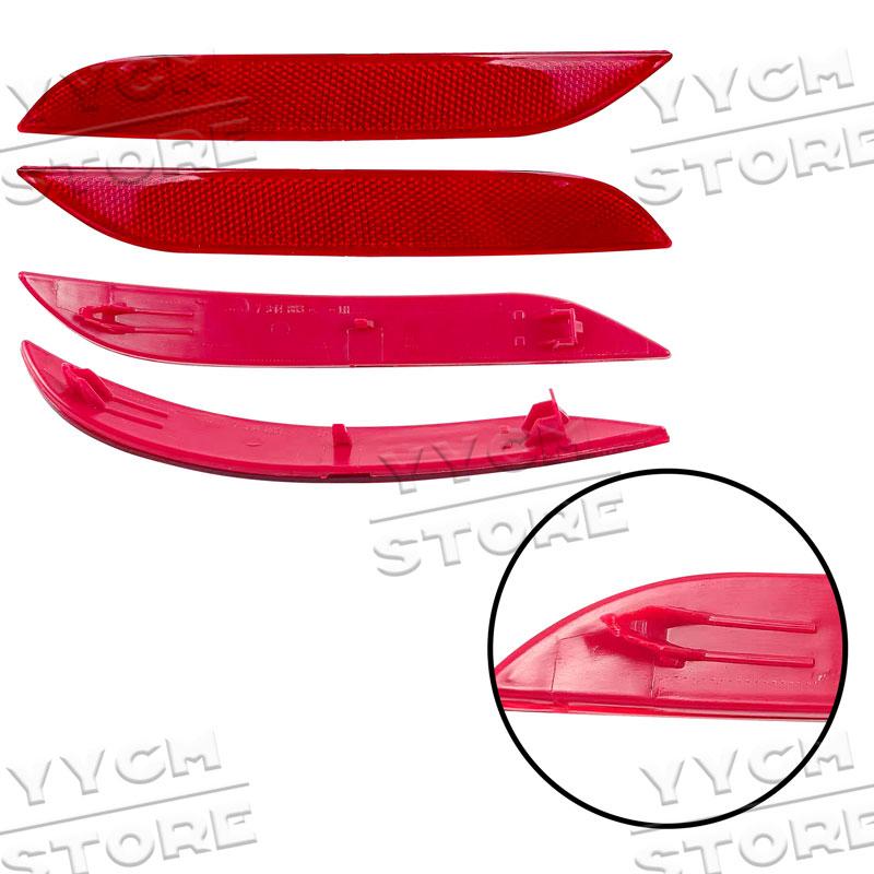 For BMW E84 X1 2013 2014 2015 Car Rear Bumper Brake Light Reflector Lamp 63147314883 63147314884 Red Lens Warning Strip