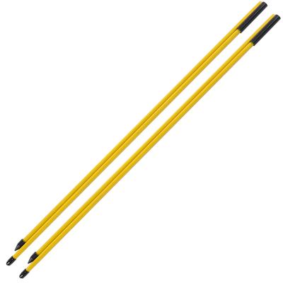 Fiberglas Golf Uitlijnstokken 2 Secties Opvouwbare Golf Richtingsindicator Stok HulpmiddelGeel