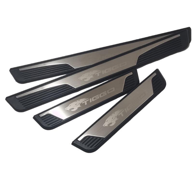 For Chery Tiggo 4 CHS Tiggo 4 PRO Tiggo CROSS 2025 2026 Tilbehør Bil Dørterskel Pedal Skrapeplate Deksel Trim Beskytter Klistremerke