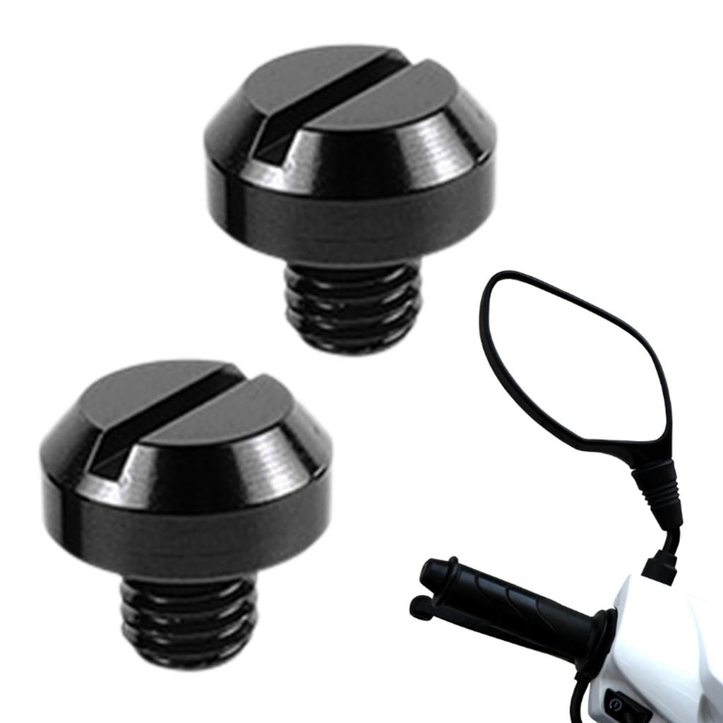 Mirror Hole Cover Cap, Motorcycle Mirror Hole Plug, Bike Hole Plug, Compatible with M8/M10,