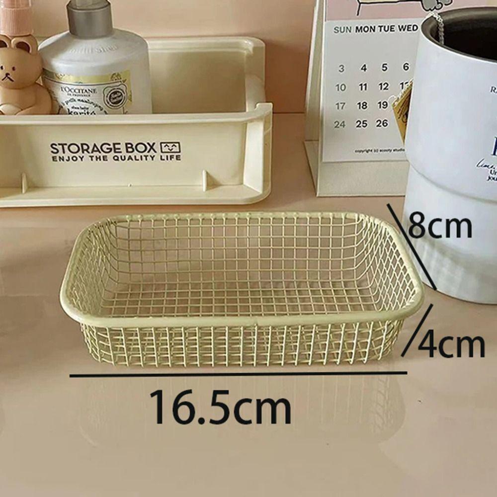 Iron Sundries Organizer Multifunctional Storage Box Sorting Holder Storage Basket  Desktop