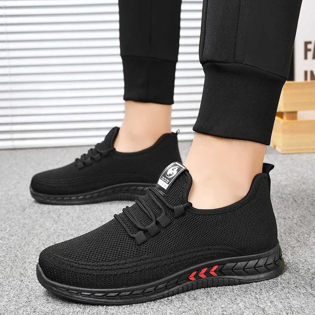 Winter Plush Thick Men's Shoes with Anti Slip Soft Sole Dad's Casual Sports Cotton Shoes