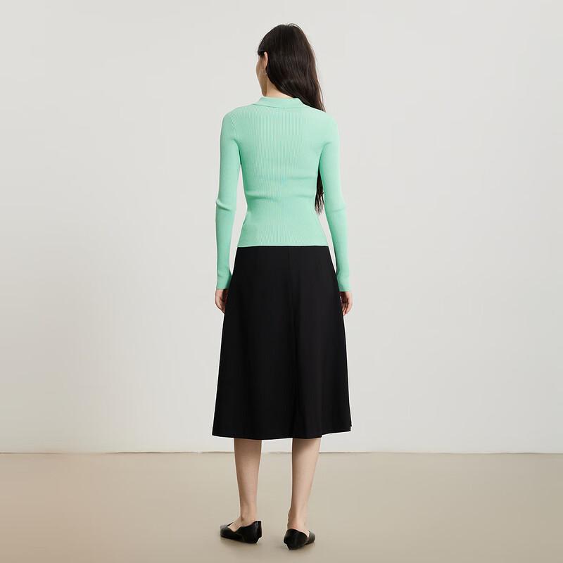 Gejin Slim-Fit Long-Sleeve Knitted Cardigan for Women