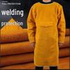 Cowhide Welding Suit – Flame Retardant, Anti-Scald, High-Temperature & Wear Resistant Leather Apron for Welders.