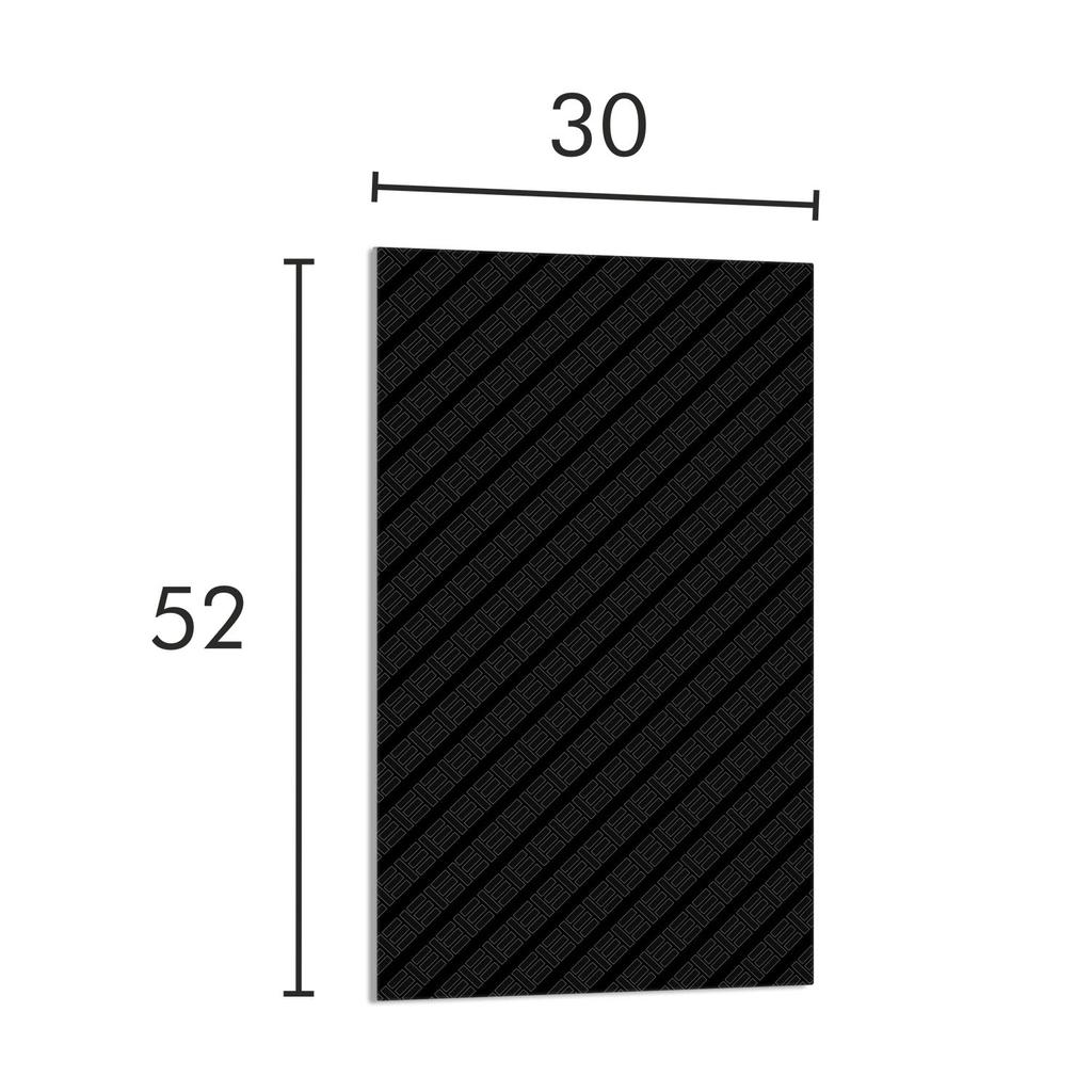 SZKLANA DESKA DO KROJENIA 30x52 Czarna