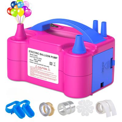 AC110-120V 60Hz 600W Electric Inflatable Balloon Pump with 2 Nozzle Portable High Power Air Blower Ballons Inflator Pump