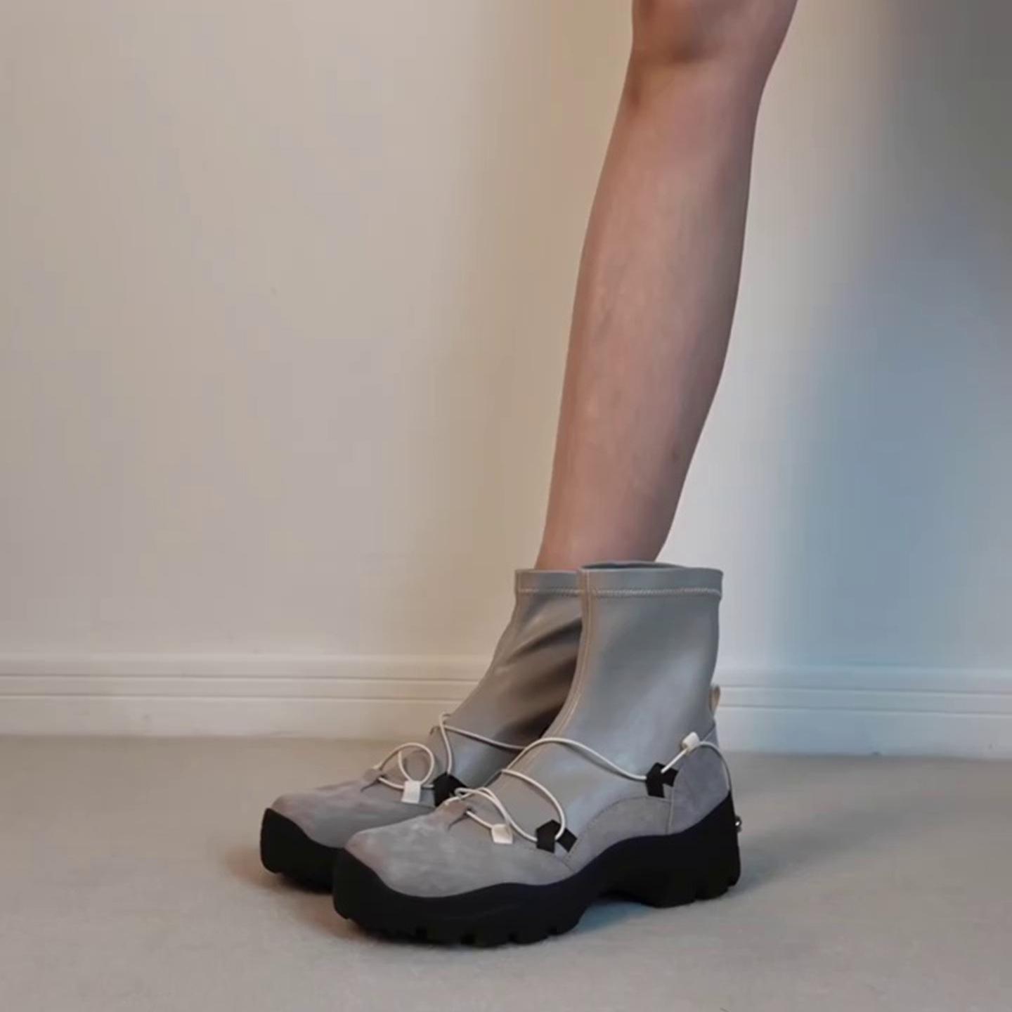 

The latest version~ Light sports fashion sports leisure round head versatile fashion thin meat cover comfortable women s elastic boots 40