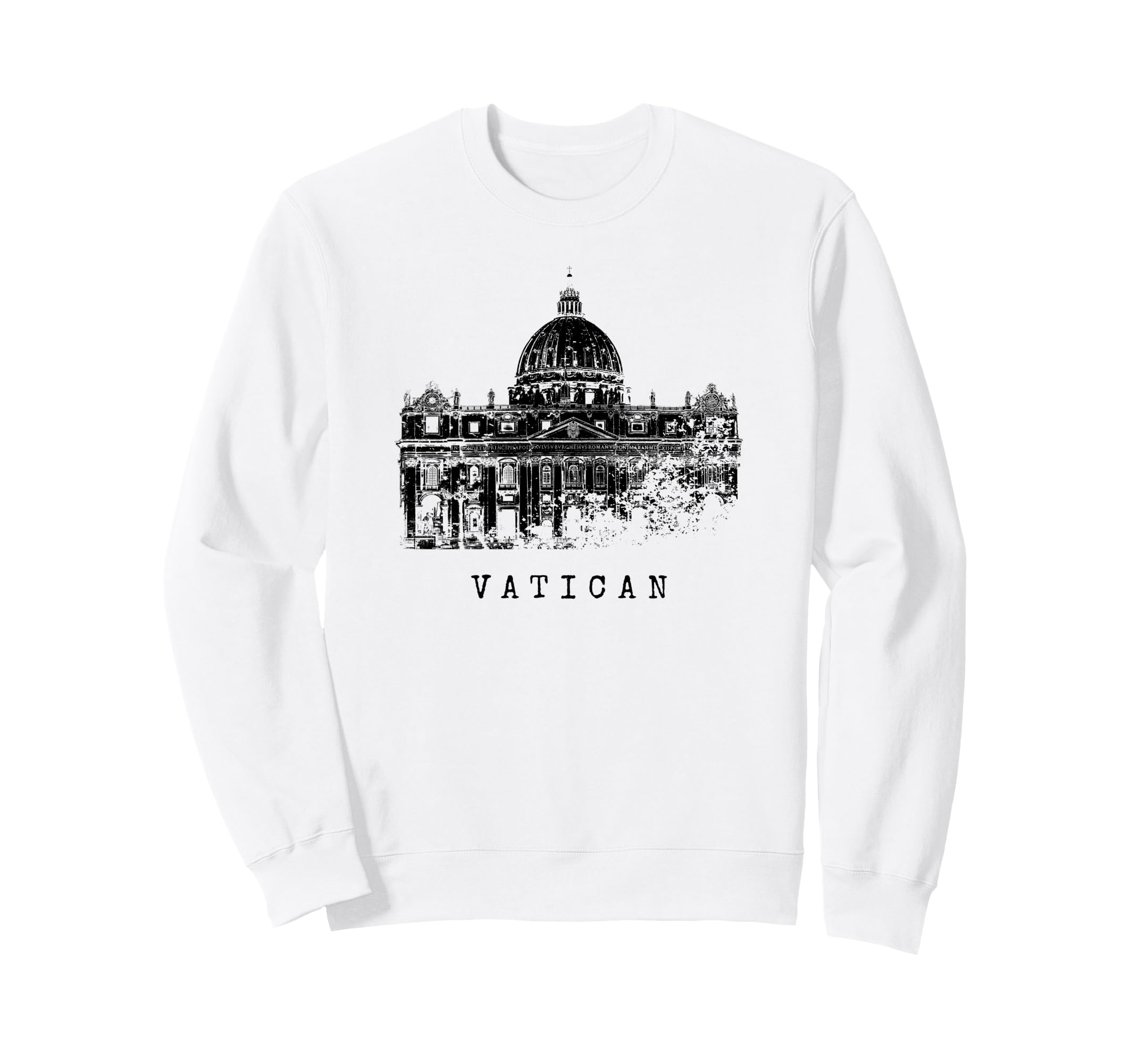 

Vatican Basilica Vintage Vatican City Fan Love Sweatshirt St. Peter s I Vatican чёрный