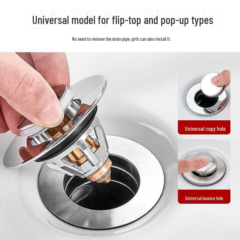 HSPA All-Copper Pop-Up Washbasin Drain Plug