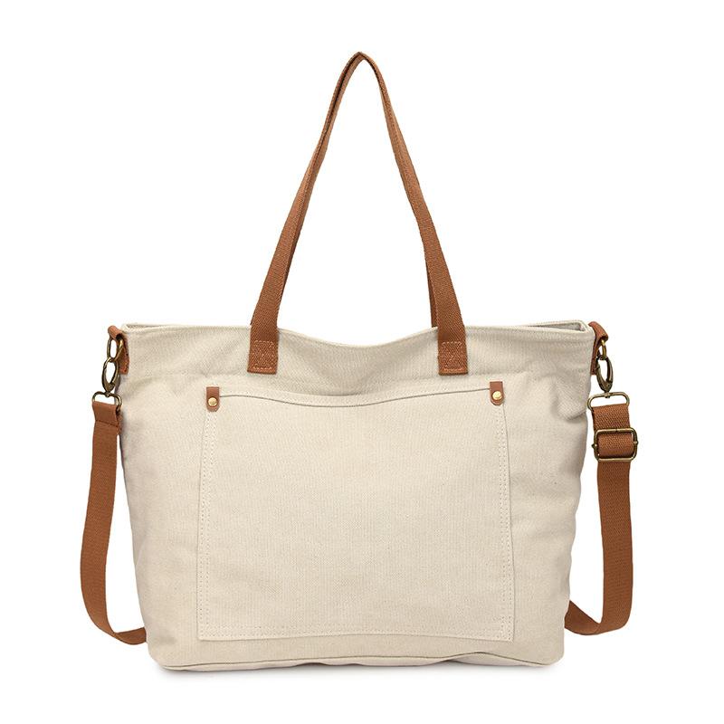 

Casual Retro Tote Bag Single-shoulder Crossbody Bag for Female Students Commuting Bag for Work бежевий