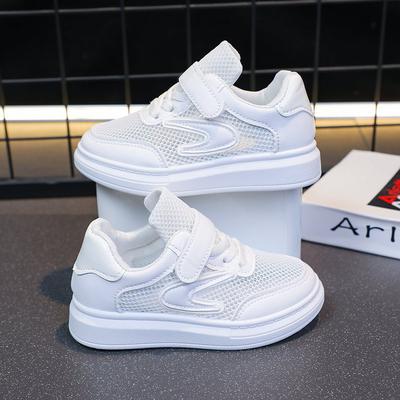 June 1st Children's Day Sports Little White Shoes Girls' Performance Shoes 2025 New 3-12 Year Old Breathable Mesh Boys' Shoes