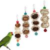 Bird Grinding and Entertainment Molar Toy Made with Natural Material and Food Grade Dyes Enhances Bird Molar Health