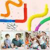 6Pcs Flexible Tube Toys Sensory Tactile Stimulation Inspiring Stress-relieving Pipe Toys for Kids