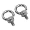 1 Pair Stainless Steel Kayak Track Mount Tie Down Eyelet Rail For Kayak Canoe Boat Bungee Cord Ropes