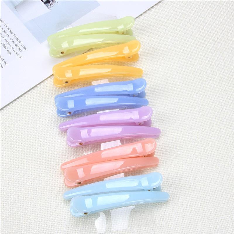 20Pcs Candy Colors Duckbill Clip Professional Hairdressing Salon Hairpins Plastic DIY Hair Care Hair Clamps Styling Tools