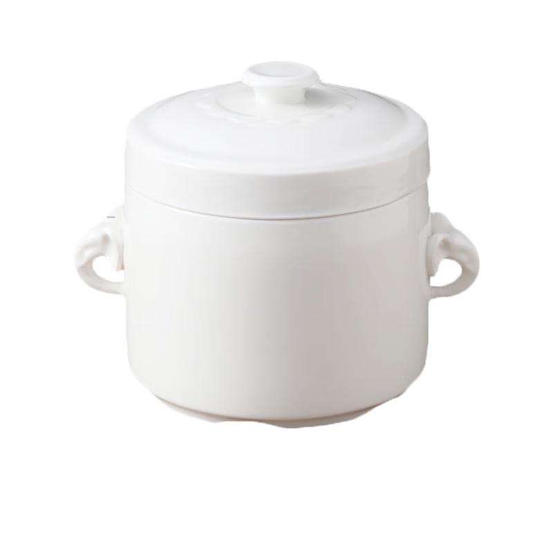 Homeglen Ceramic Lidded Double Boiler Stew Pot