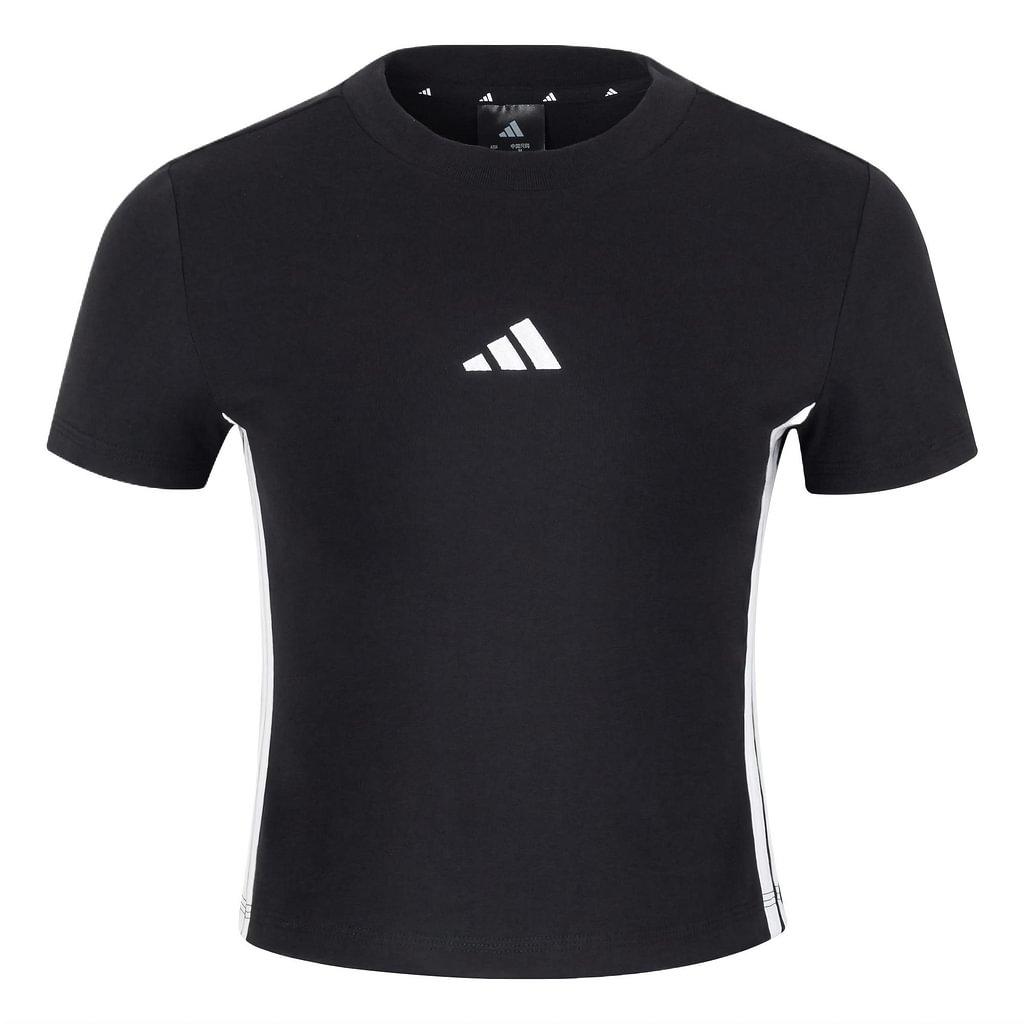 adidas ESSENTIALS Regular T Shirt Women s Black JY8570 S