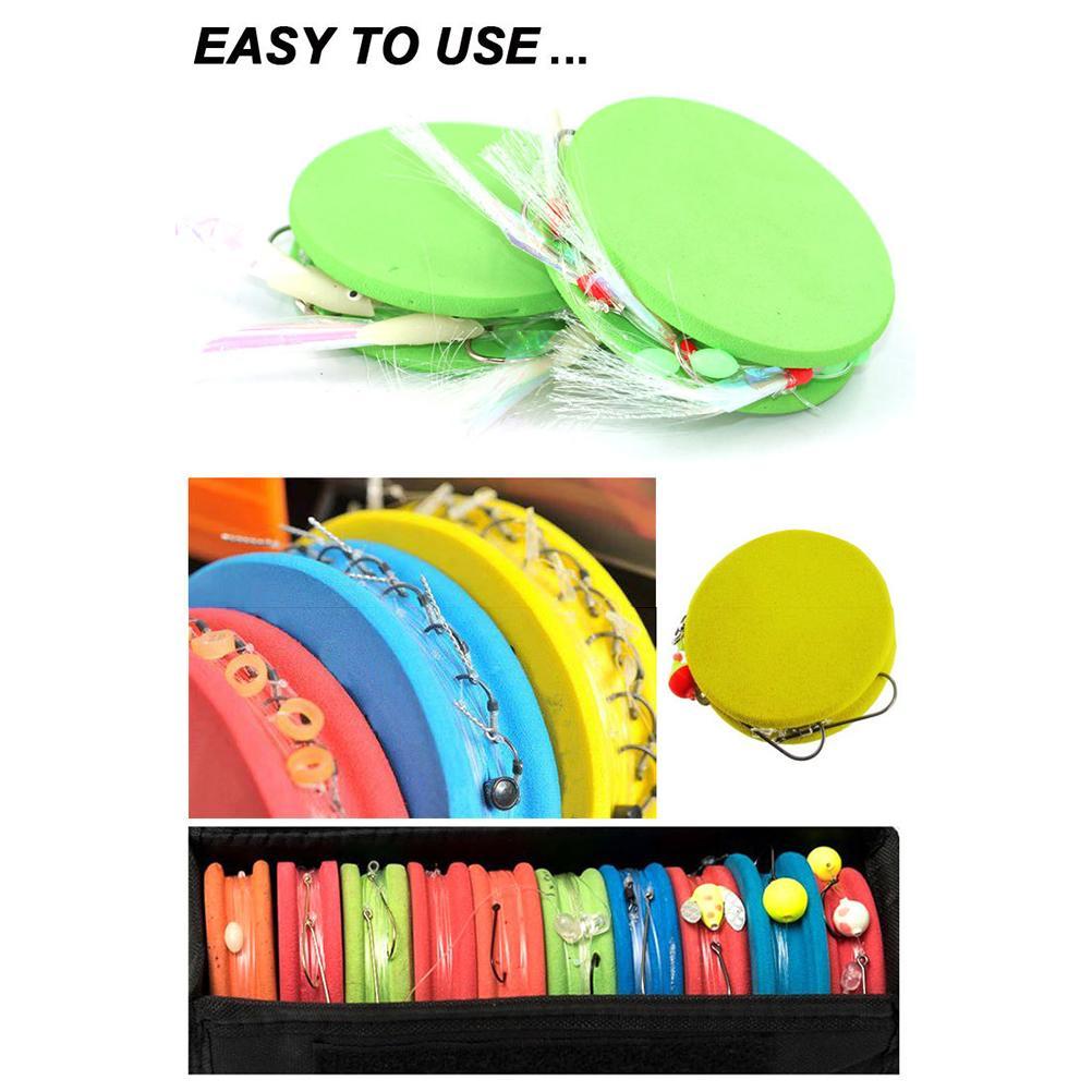 EVA Foam Rig Winders in Storage Box Sea Fishing with Fixed Needles