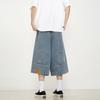 American Vintage Denim Shorts Men High Street Loose Wide Leg Niche Pants Fashion Casual Versatile Short Jeans Male and Female