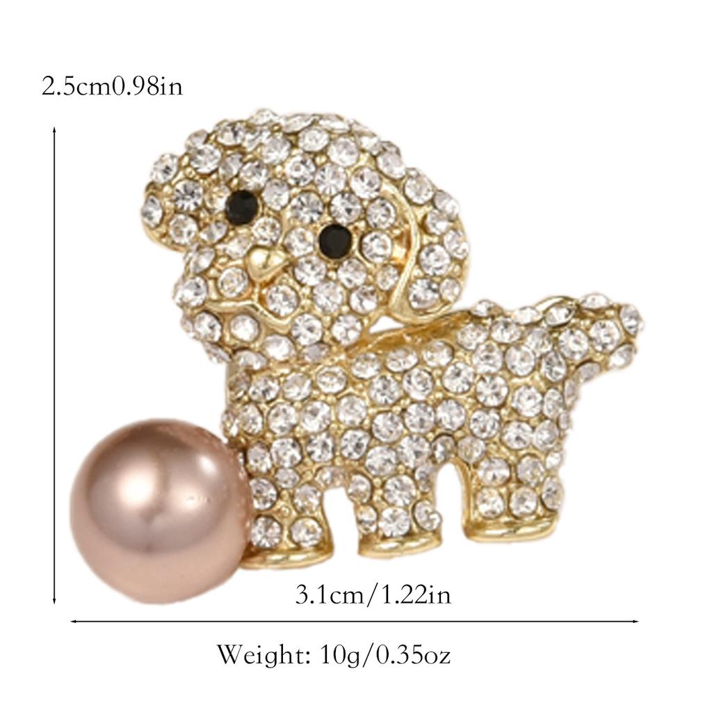 Fashionable Cute Little Dog Brooch