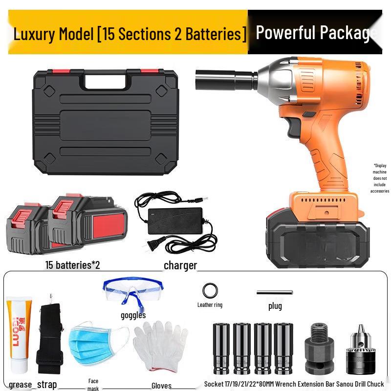 

SHEYUE High Torque Cordless Impact Wrench CN plug (adapter included)