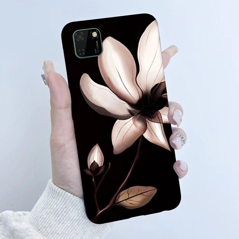 For Huawei Y5p Phone Case DRA-LX9 Butterfly Flower Girl Design Soft Silicone TPU Back Housing for Honor 9S HuaweiY5p Y 5p Covers