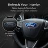 1Pcs Car Steering Wheel Decoration Sticker Badge Auto Styling For Ford Focus Mondeo Kuga Fiesta MK7 Escort Explorer Edge 2 4 MK2 MK4
